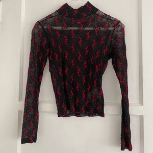 Never Released Eckhaus Latta Mesh Floral Top